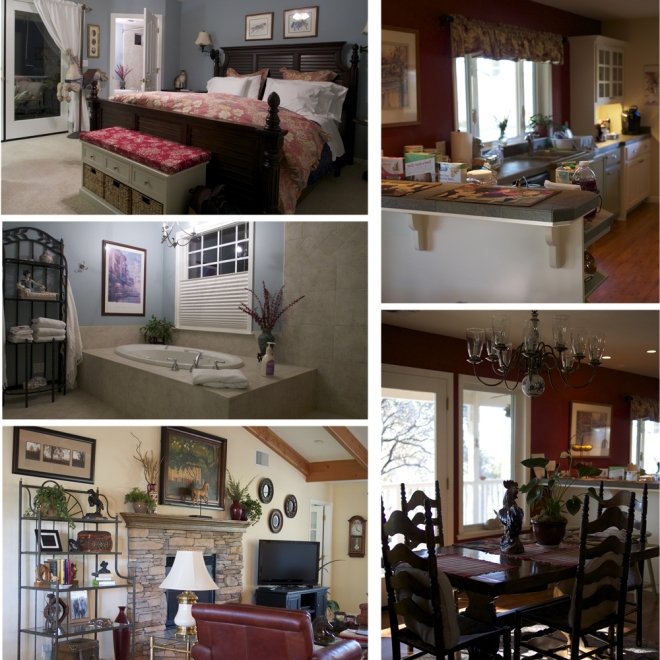 The interior is a combination of country style and Victorian style. Despite being neither an architect nor an interior designed, Joan designed and decorated everything by herself. She casually called it her 'knack'.